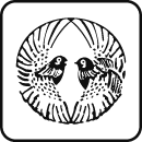 鴛鴦紋：オシドリ